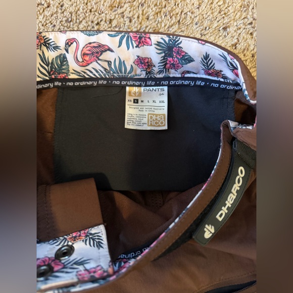 Brown Technical Track Pants with Zip Pockets - Unbranded - Picture 2 of 7